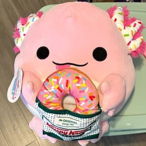 Plush Krispy Kreme Donut Axlotl- brand new!